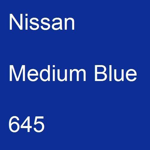 Nissan, Medium Blue, 645.